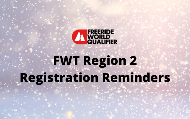 2022 FWQ Adult Athlete Registration Reminders